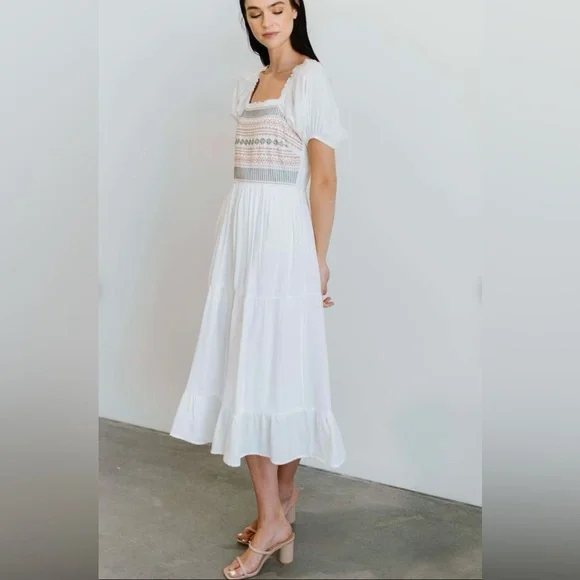 Baltic Born | Dresses | Nwt Baltic Born Newcastle Ivory Embroidered Midi Dress | Poshmark Baltic Born | Dresses | Nwt Baltic Born Newcastle Ivory Embroidered Midi Dress | Poshmark
